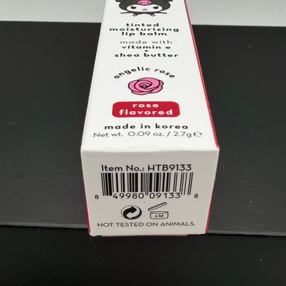 The Crème Shop x Kuromi Hello Lippy Tinted Moisturizing Lip Balm - Rose. BNIB - Picture 5 of 6